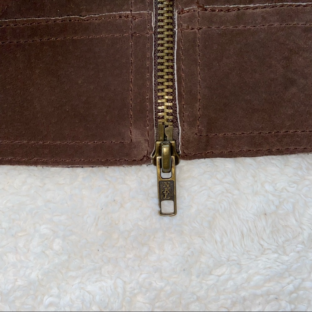 Y2K Brown Suede Jacket - Picture 5 of 9